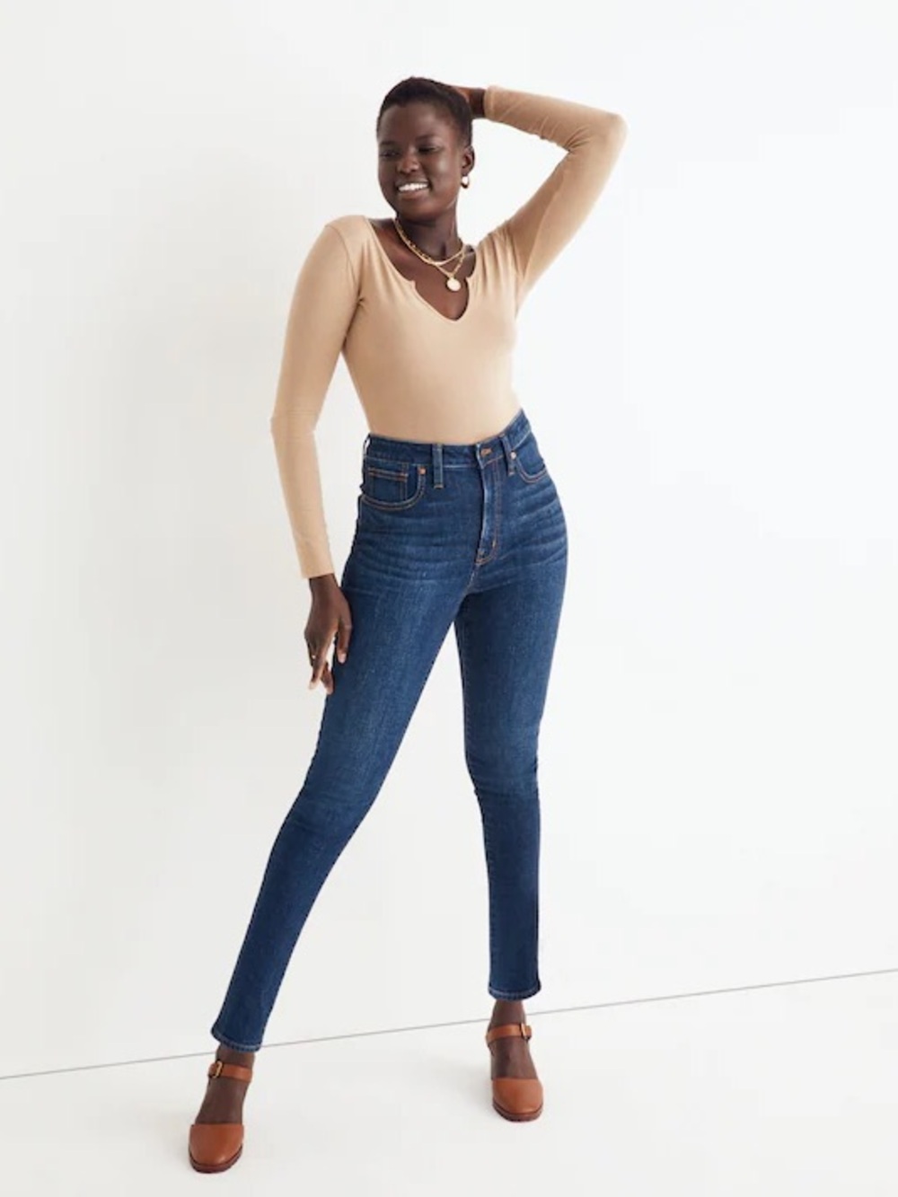Madewell Curvy High-Rise Skinny Jeans in Seville Wash